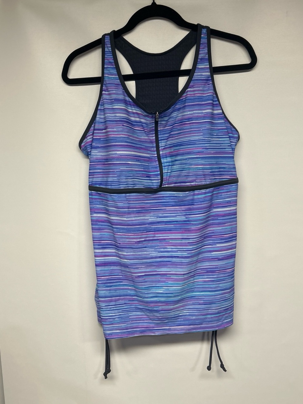 Free Country Pastel Striped Racerback Tankini Top